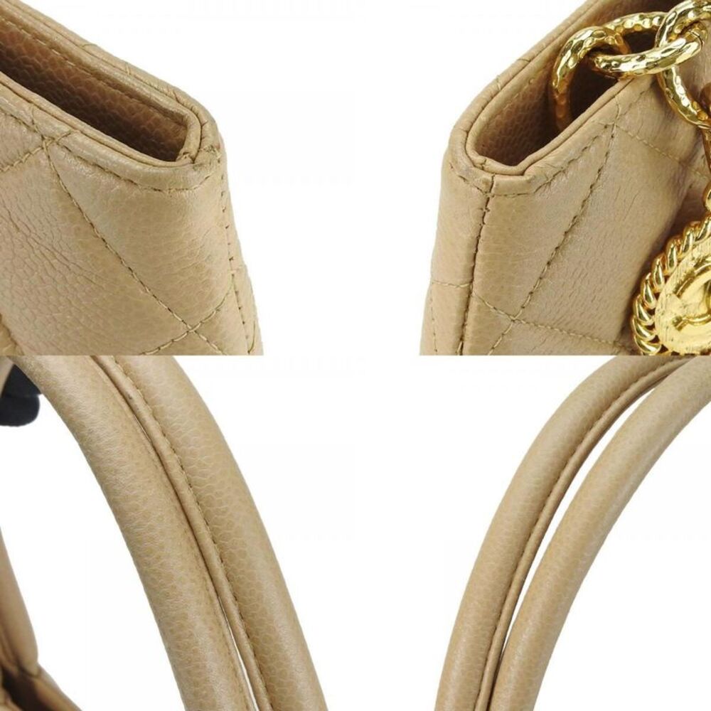 Chanel Beige Leather Tote Bag (Pre-Owned) - Picture 7 of 11